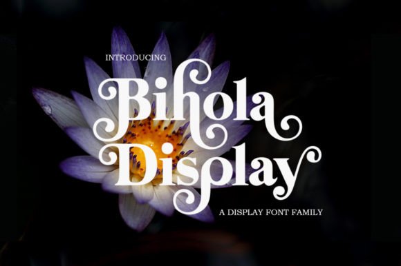 Bihola: A Modern Vintage Serif Display Font for Campaign Design