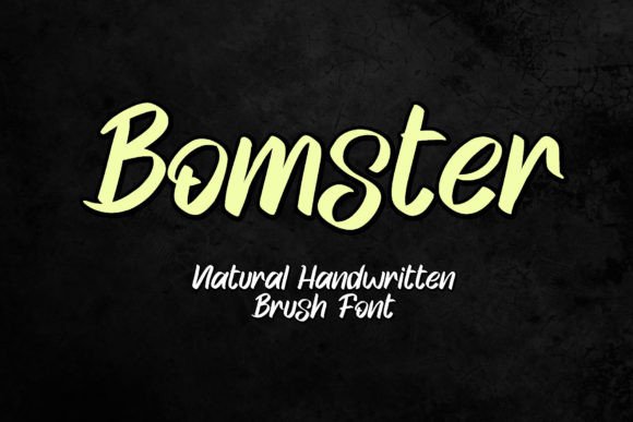 Bomster: A Handwritten Display Font That Feels Human, Not Hype