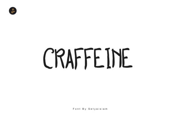 Craffeine: A Handwritten Display Font That Sells Your Craft
