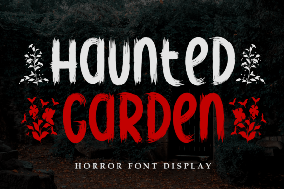 Haunted Garden Font: A Mystical Display Typeface for Brand Identity