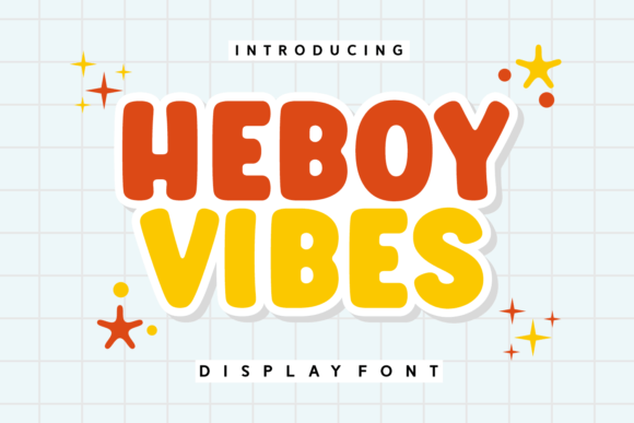 Heboy Vibes: A Display Font That Makes Joy Instantly Readable