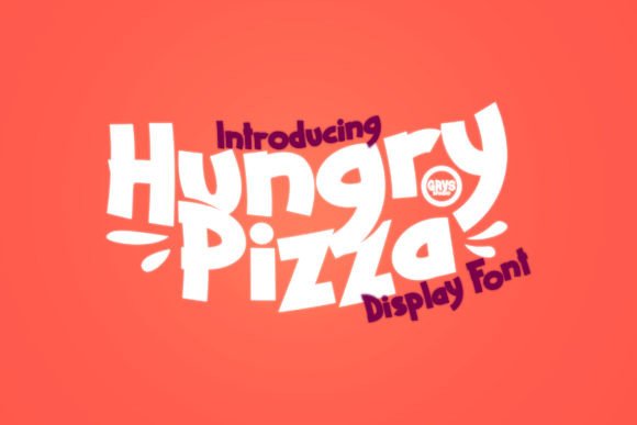 Hungry Pizza Font: A Playful Display Typeface for Small Business Branding