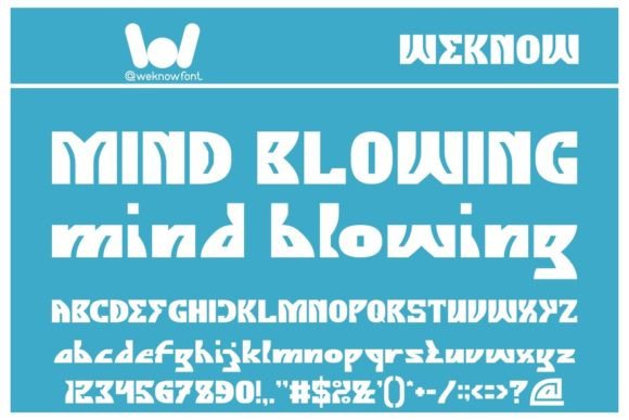 Mind Blowing Font: Bold, Futuristic Display Type for Crafters & Sellers