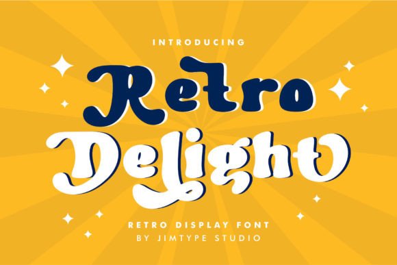 Retro Delight: A Playful Display Font for Editorial Charm