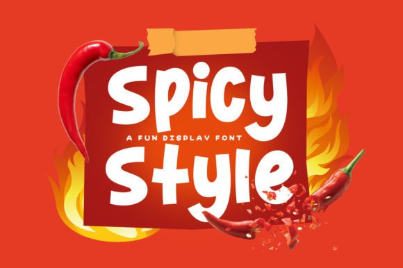 Spicy Style Font: Bold, Readable Display Type for Handmade Brands