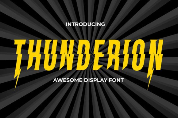 Thunderion: A Display Font That Adds Instant Energy to Your Brand