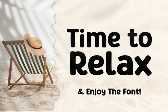 Time to Relax Font: A Display Typeface That Earns Its Name